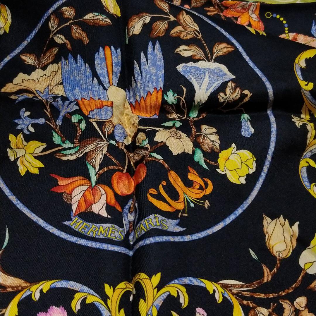HERMES 東洋の石と西洋の石細工 カレ90 シルク100 スカーフ - メルカリ