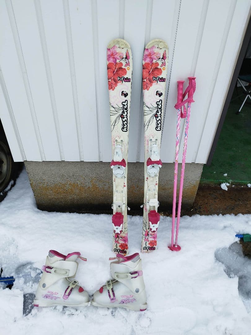 Rossignol 子供用スキーセット　ブーツ21から22cm ROSSIGNOL（ロシニョール） スキー板 スキーセット 4点セット ジュニア
