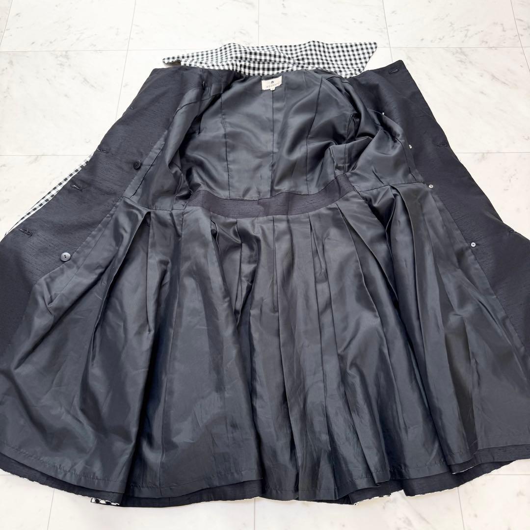 美品】M'S GRACY エムズクレイシー トレンチ ギンガムチェック フレア