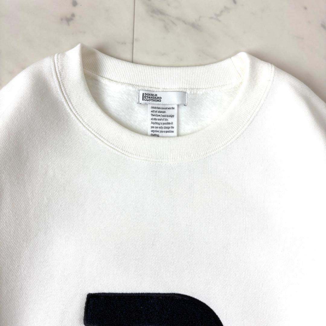 ダブルスタンダードクロージング F Dロゴ裏起毛プルオーバー 白 WEB