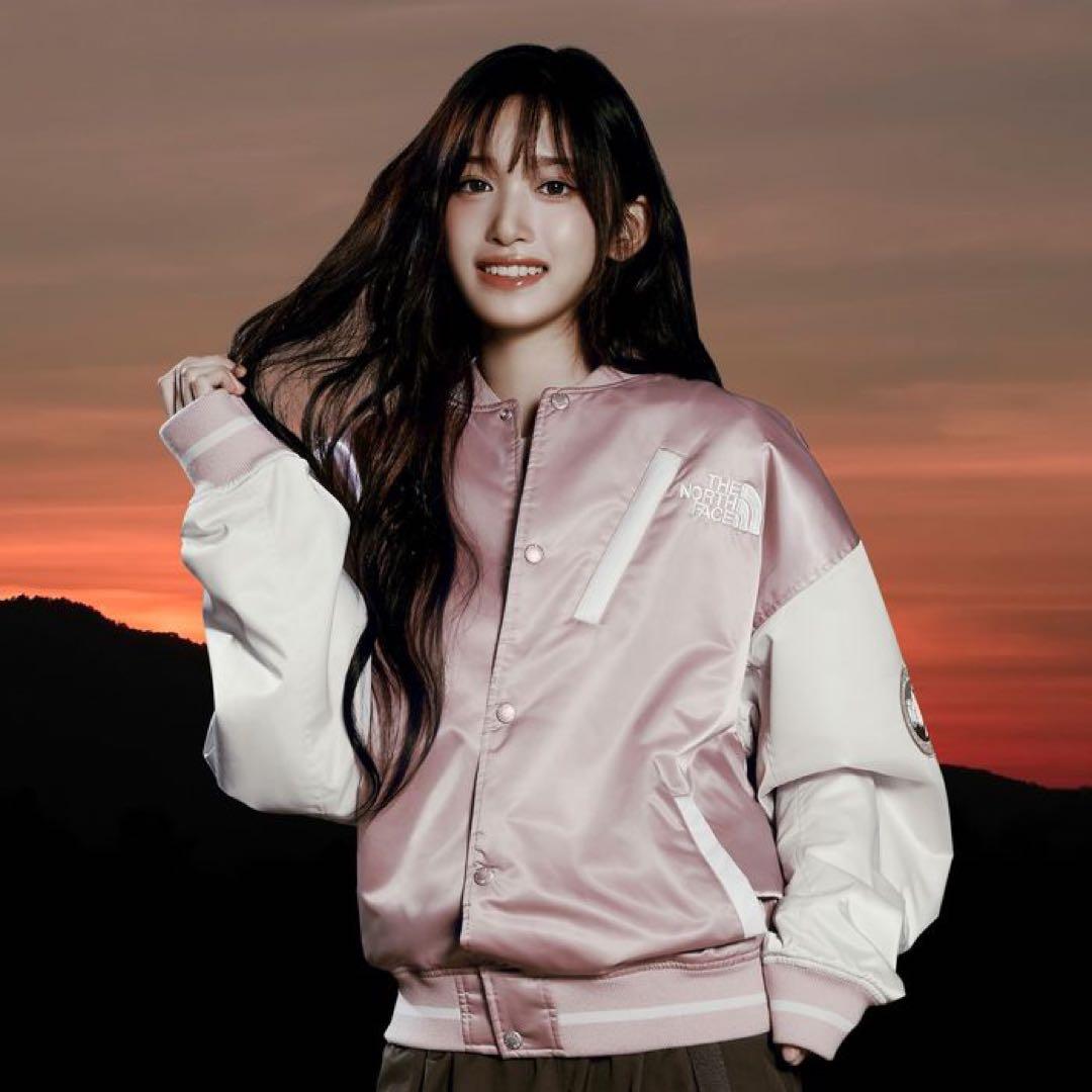 IVEイソ着 韓国限定 ノースフェイス ホワイトレーベル スタジャン