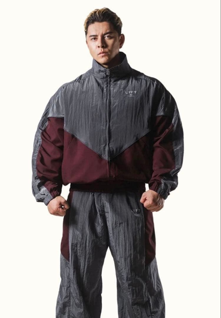 V-FORM OVERSIZE TRACKJACKET - D.GREY 上下S Oversized Piped Woven Track Jacket in Moss Brown | Oner Active US