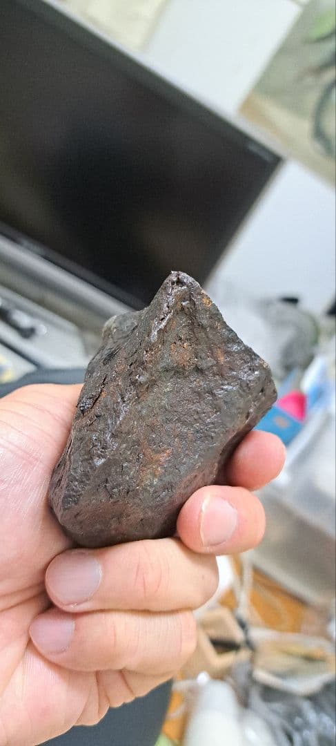 金運】アルタイ隕石 大型隕石 鉄隕石 外皮付き隕石 原石 重さ887g