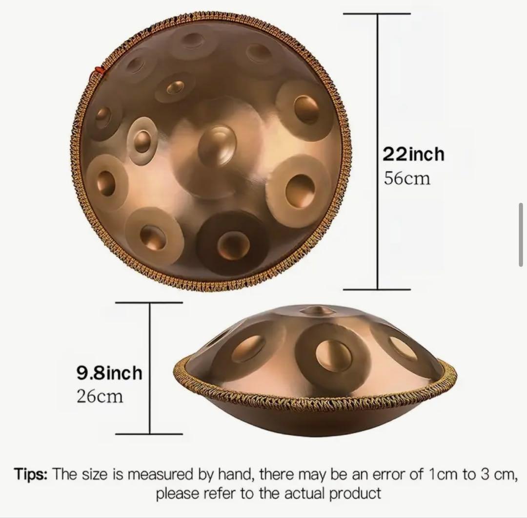 ハンドパン12音　440Hz 55.88cm Dマイナー