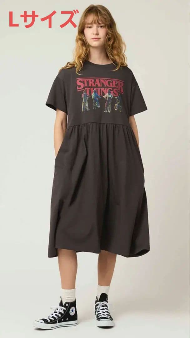 グラニフ ストレンジャー シングス 未知の世界 Tシャツ ワンピース