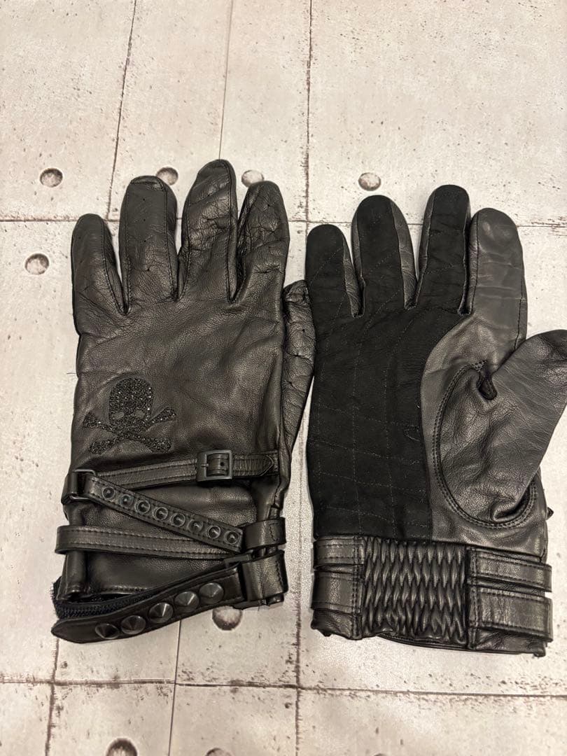 ♦︎Roen ロエン ラムレザー スワロフスキースカル スタッズ ベルト