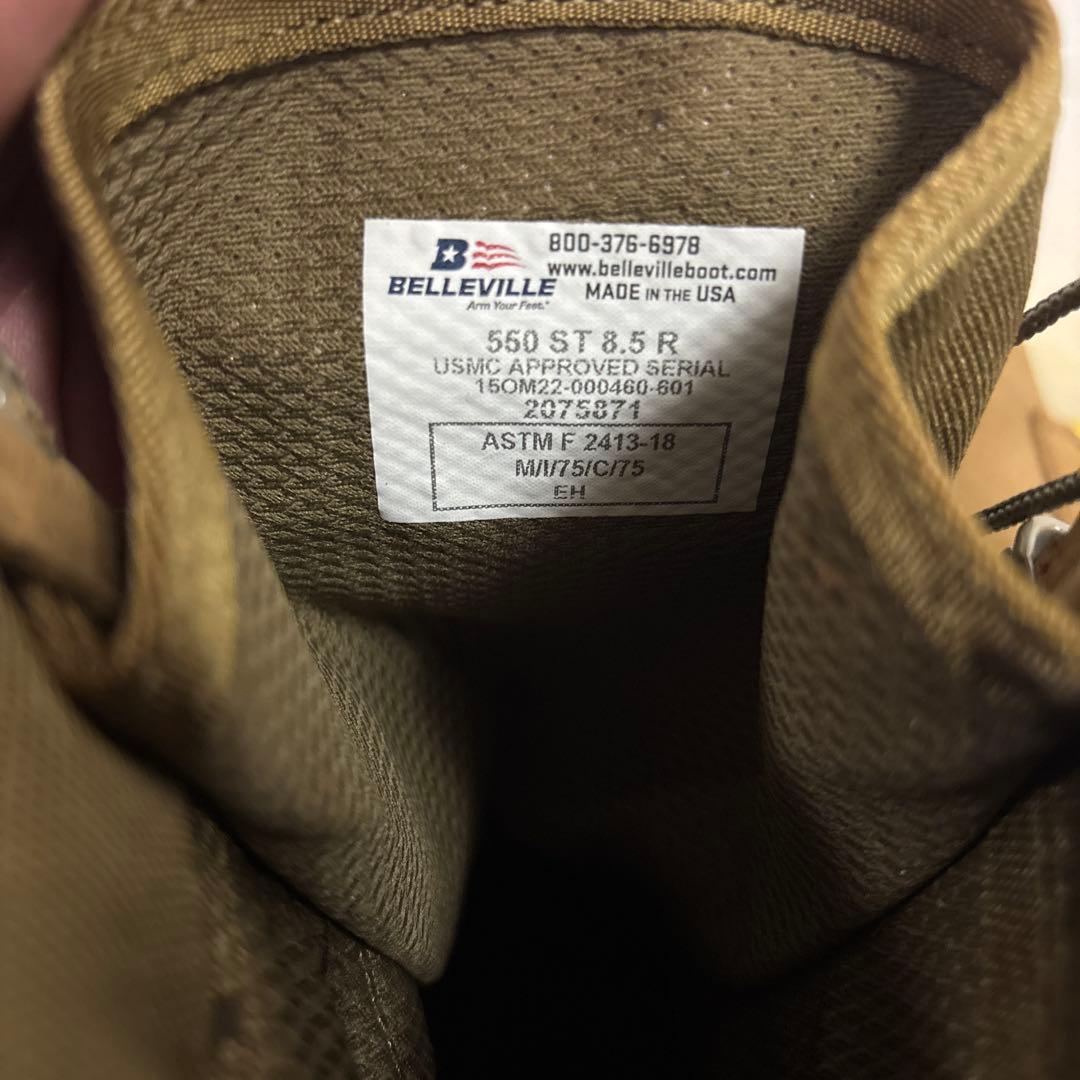 タグ付き　未使用品　米軍　実物　BELLEVILLE 26.5cm 送料無料