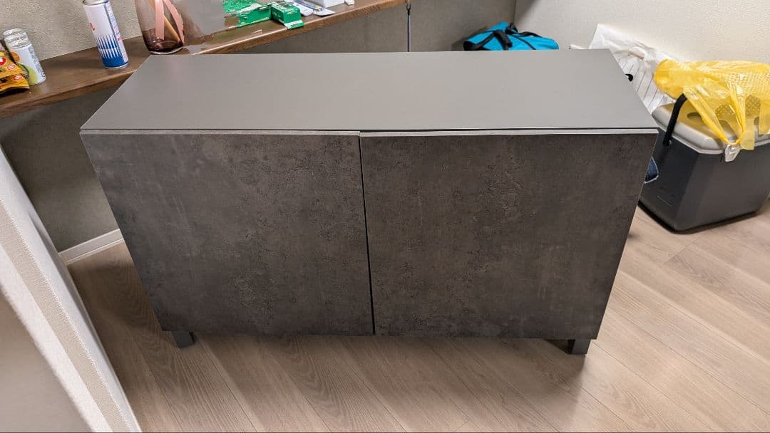 yosiさん用　イケア　IKEA　ベストー　BESTA ストーン調 BESTÅ ベストー 収納コンビネーション 扉付, ホワイト フェーンリク