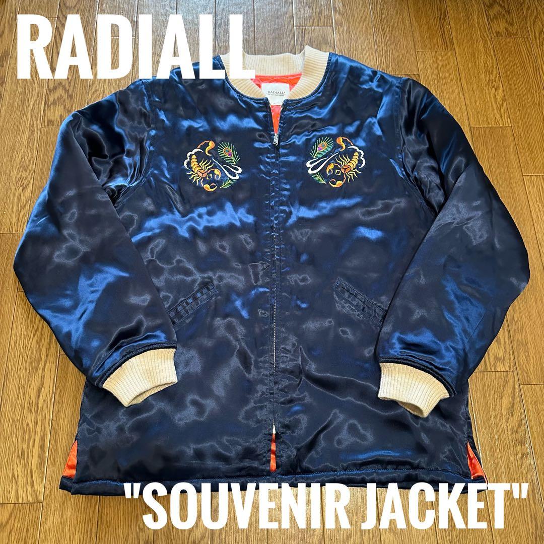 RADIALL souvenir jacket Blue × Orange Vintage 1950's “Jerry” 37th AAA Yokohama, Japan Souvenir Jacket