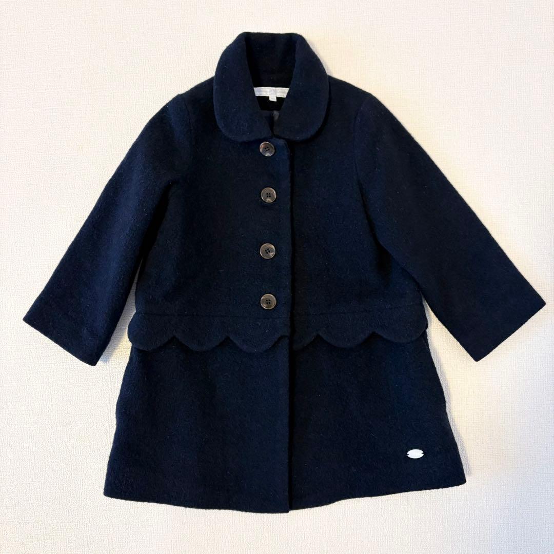 訳あり】タルティーヌ エ ショコラ ウールコート 濃紺100 - メルカリ
