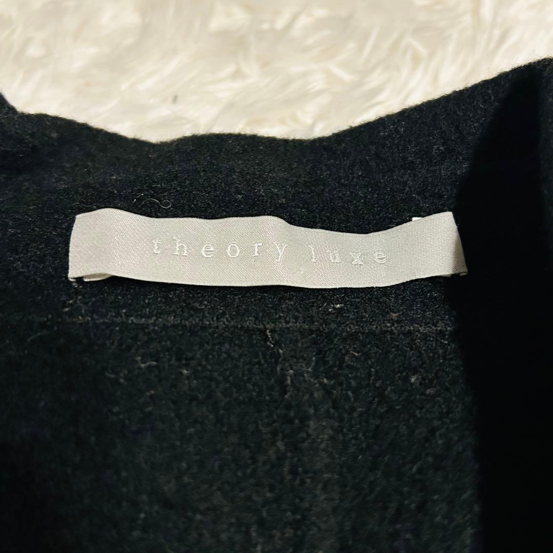 美品】21AW セオリー カシミヤブレンド ピーコート ダブルフェイス 黒