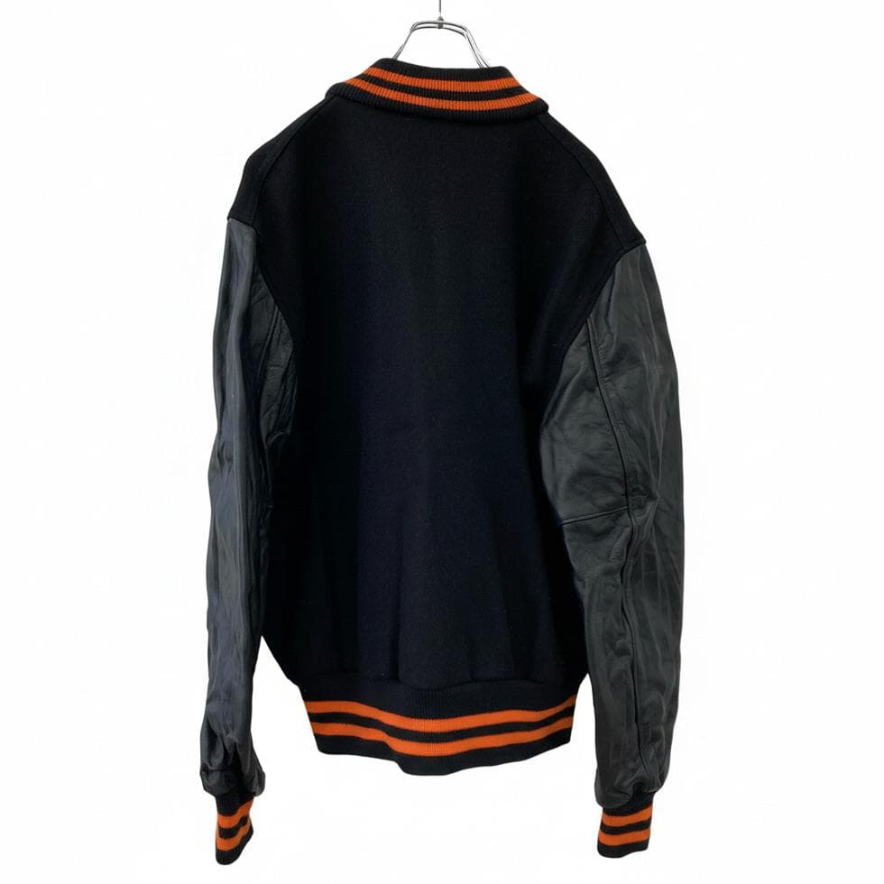 SKOOKUM スタジャン USA製 ウール100％ レザー切替 黒 3XL - メルカリ