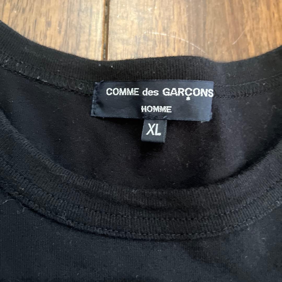 COMME des GARCONS HOMME ブラック長袖カットソー XL - メルカリ