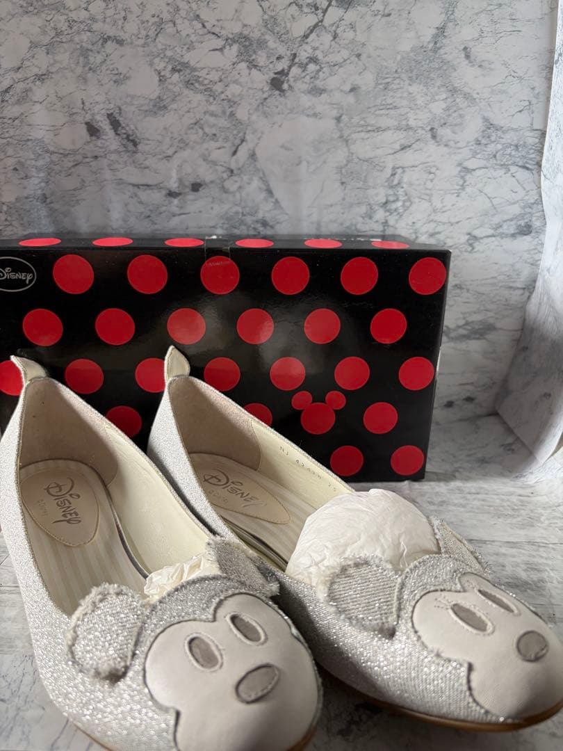 DIANA×Disney コラボ パンプス ミッキー＆ミニー フラットシューズ