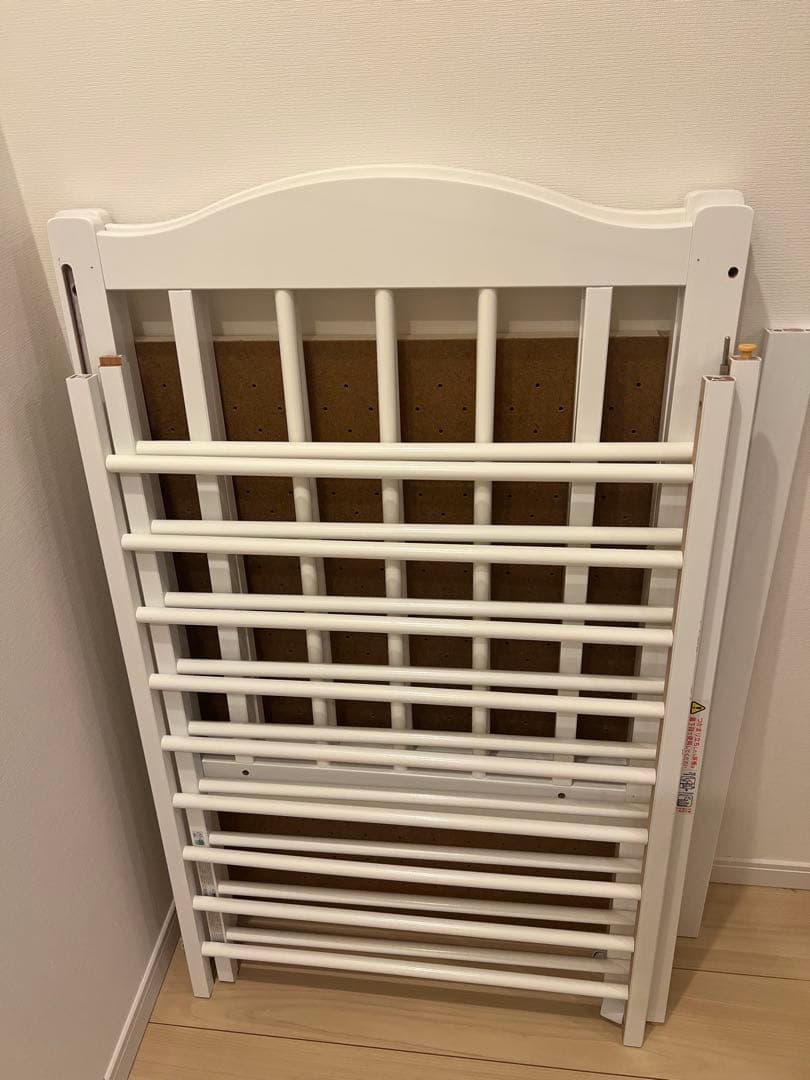 ベビーベッド ファンシーミニ ハート刻印 石崎家具 日本製 ベビーベッド「NEWファンシーミニ」 ミニサイズ ハイ