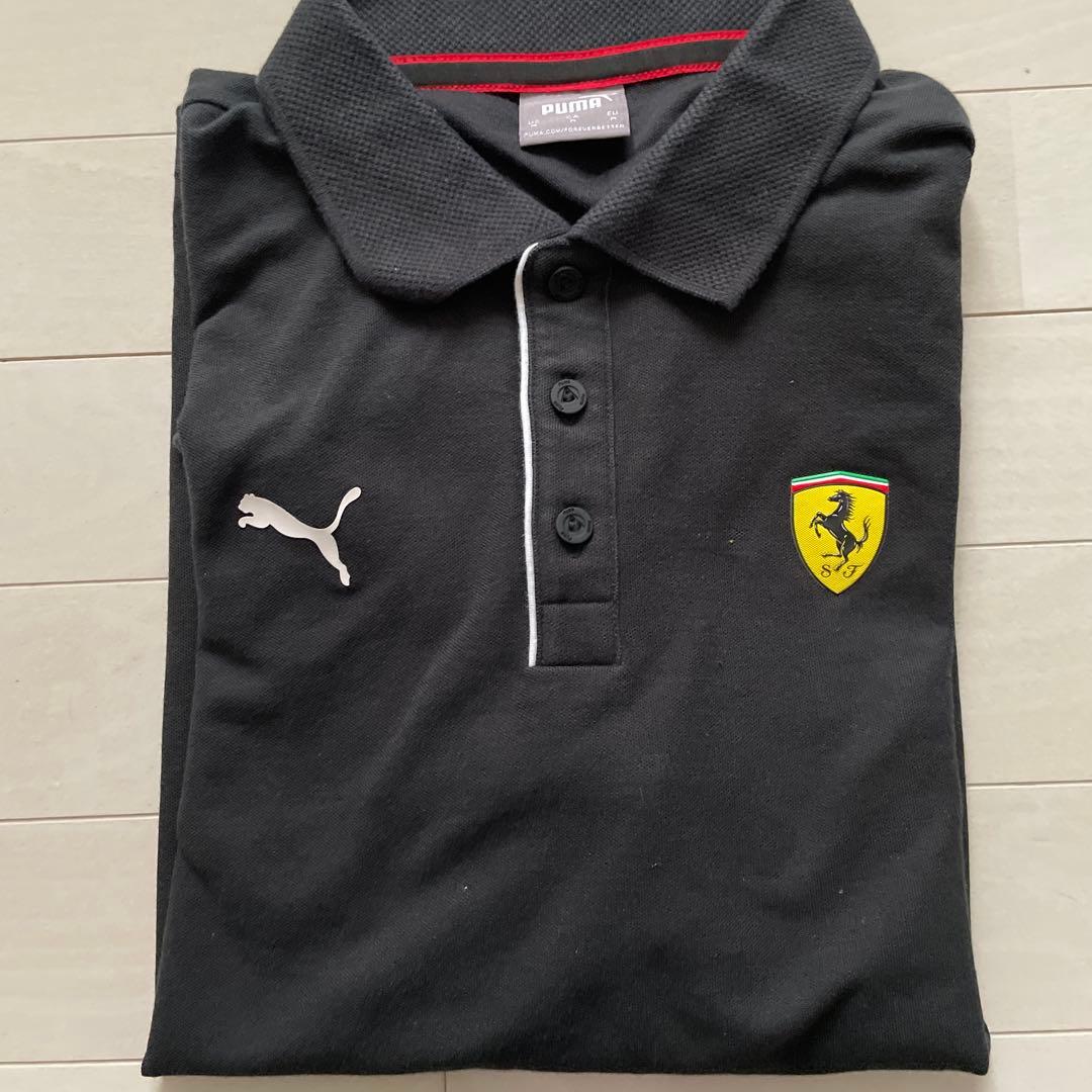 PUMA＆フェラーリ ブラック ポロシャツ US-Mサイズ - メルカリ
