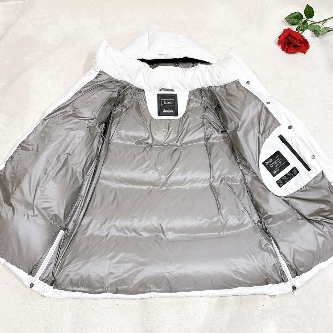 ヘルノ ラミナー ゴアテックス ダウンジャケット ホワイト 40