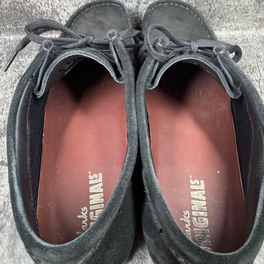 【大特価】クラークス ワラビー ゴアテックス 黒 スエード 26.5cm