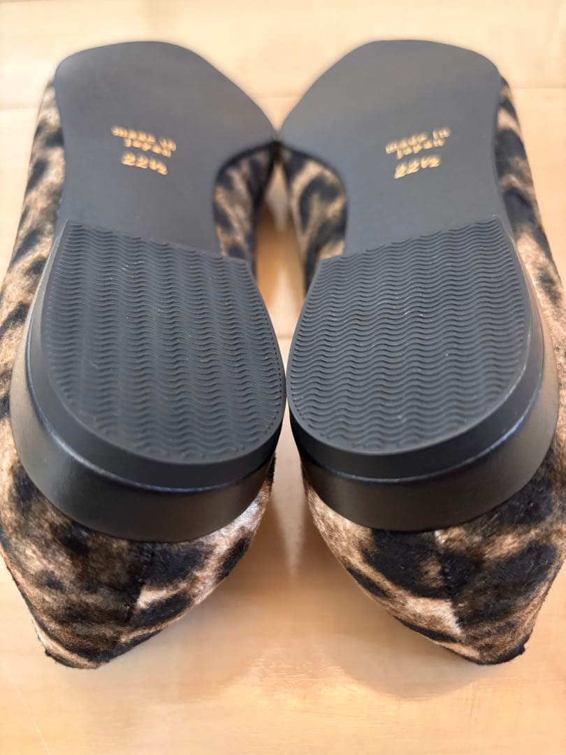 美品！BAILAモデル絵美里さんコラボ ルタロン レオパードポインテッド