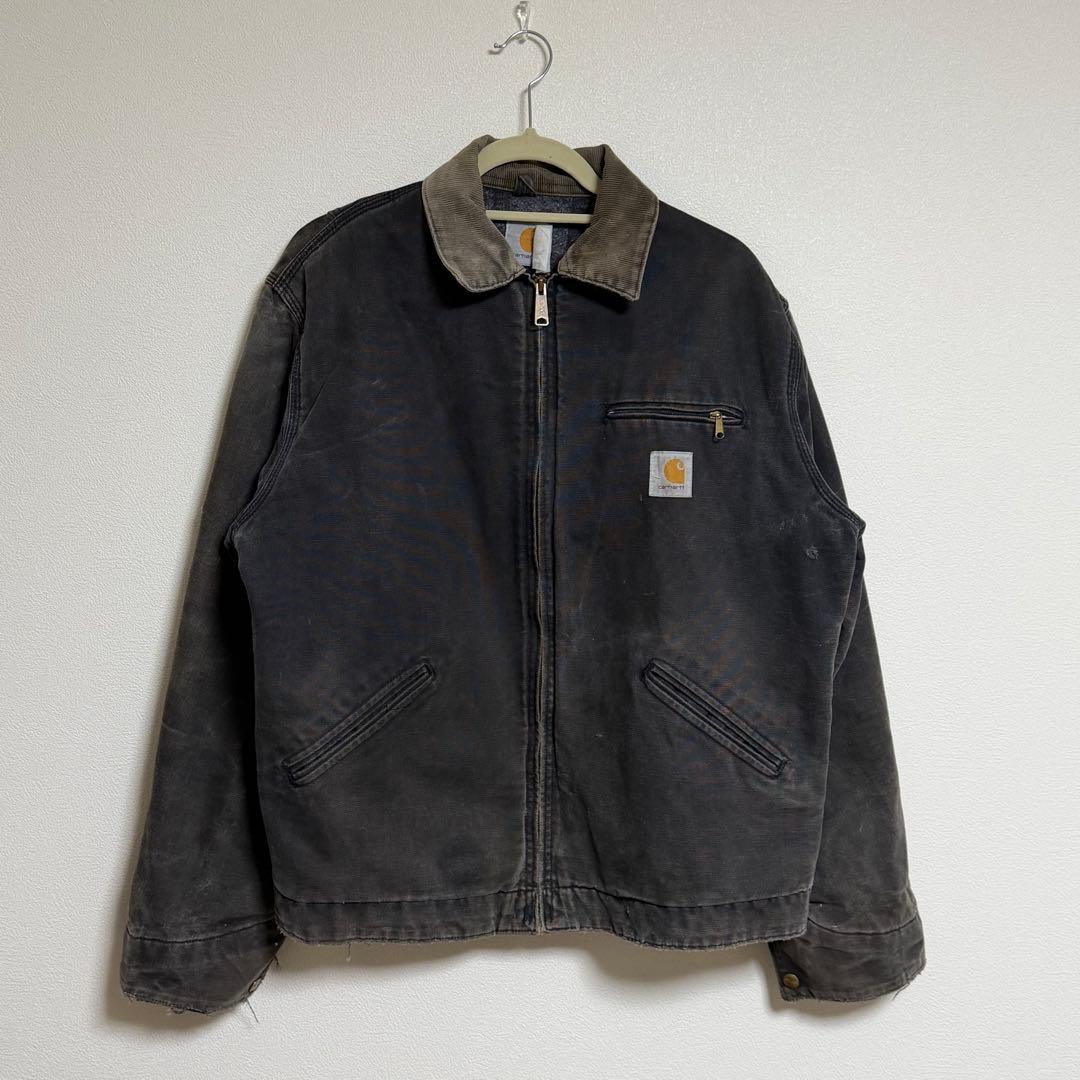 Carhartt デトロイトジャケット ダックジャケット フェード ブラック