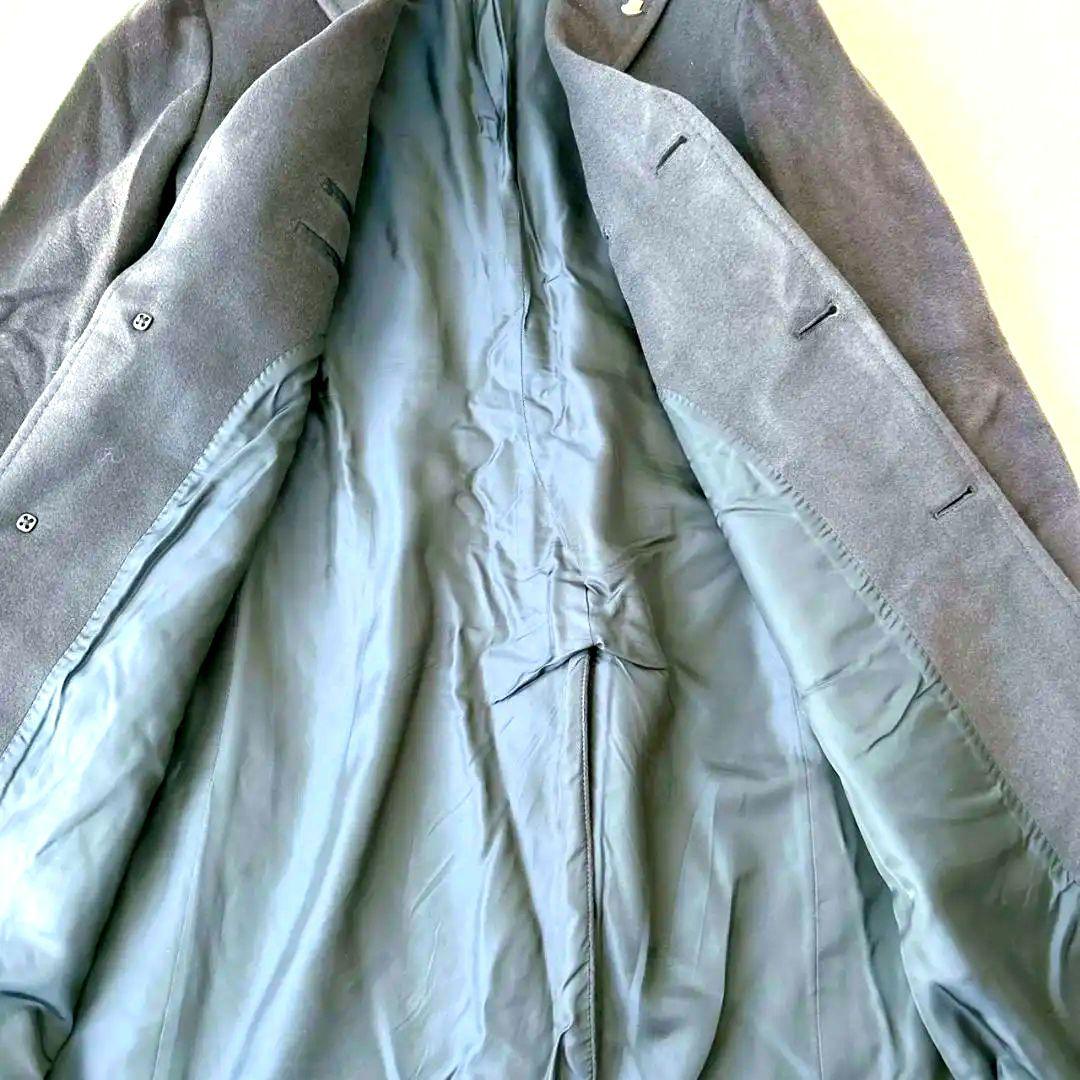 タリアトーレ カシミヤ100％ チェスターコート 46 ネイビー フランネル