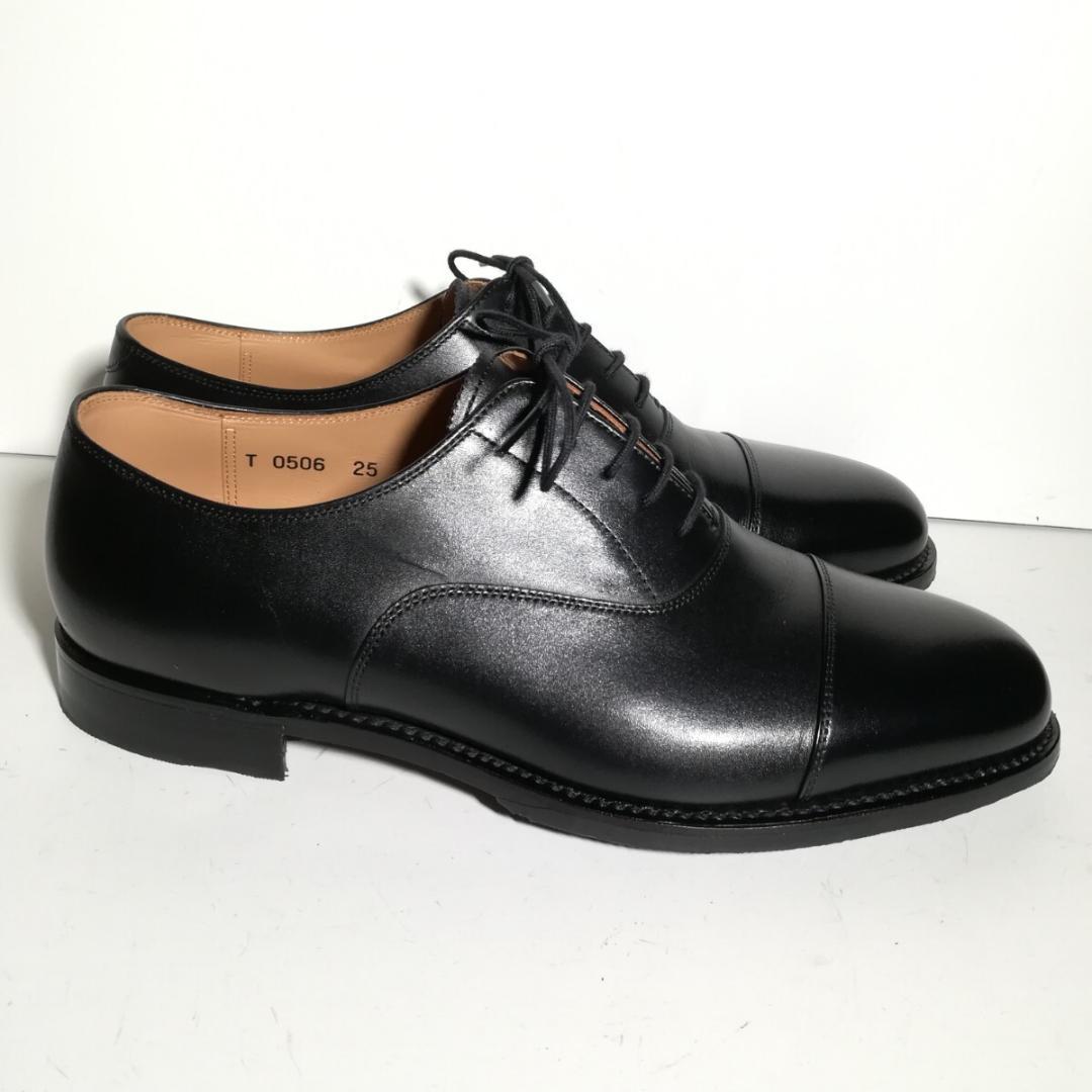 e0090 1,2回着用程度 スコッチグレイン ストレートチップ 25EEEE