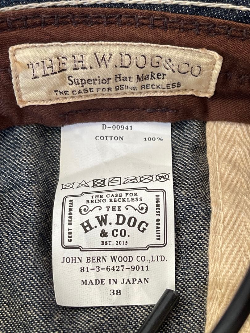 帽子 THE H.W.DOG&CO Vintage Denim Fatigue Hat