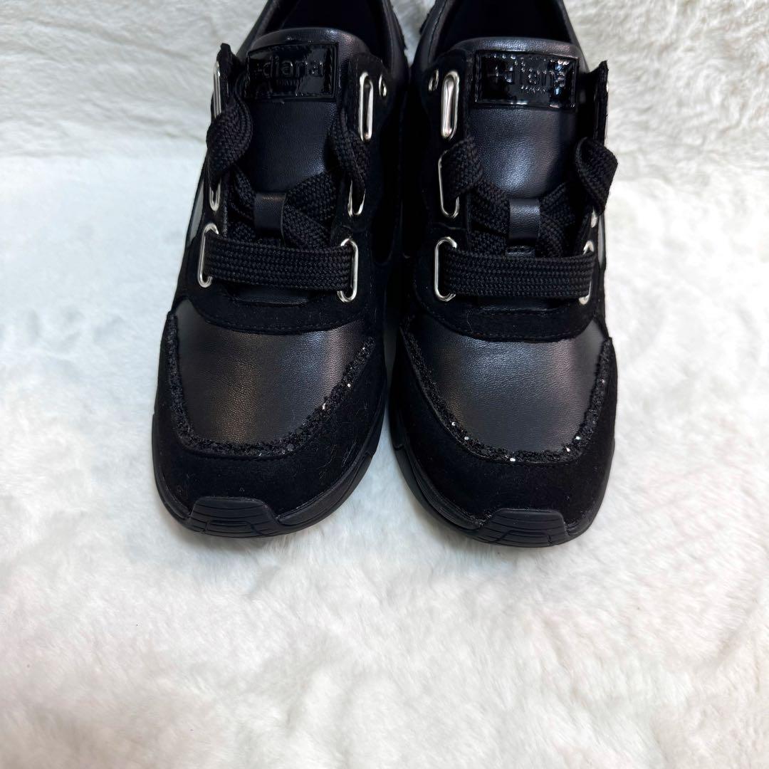 新品未使用品】プラスダイアナ スニーカー 厚底 グリッター ラメ