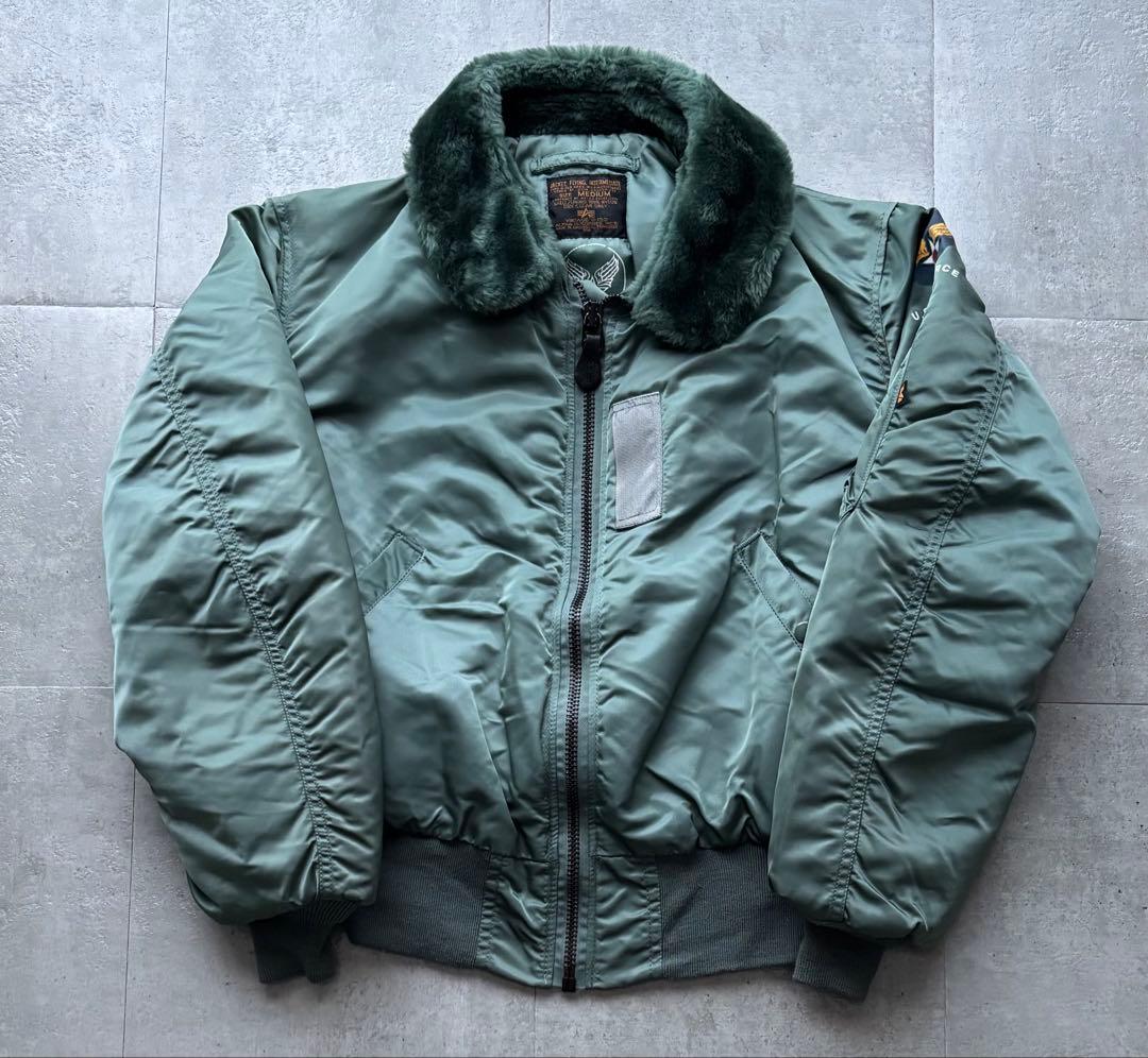 90s ALPHA B-15D 50s復刻 フライトジャケット USA製 M - メルカリ