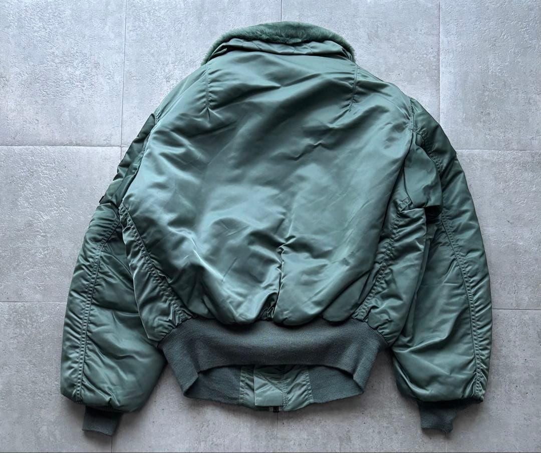 90s ALPHA B-15D 50s復刻 フライトジャケット USA製 M - メルカリ