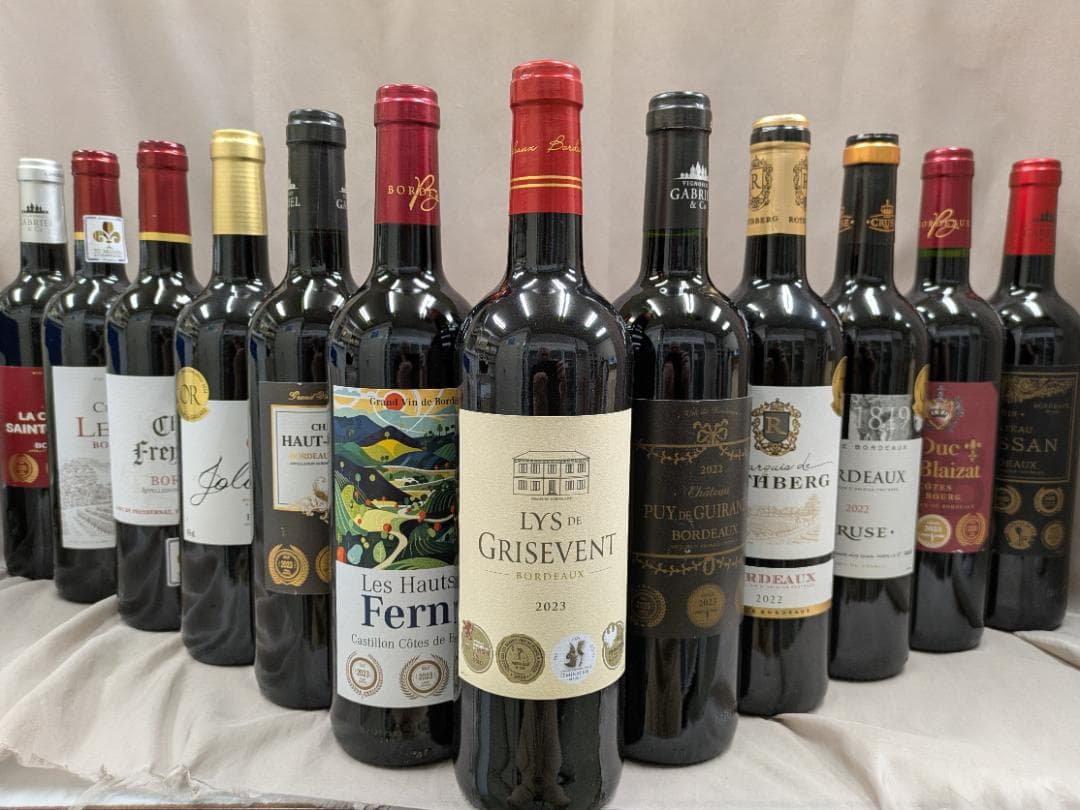 ボルドー金賞 AO格付け　赤 12本セット 金賞ボルドー赤ワイン12本 1本あたり823円♪ 今だけ！格上産地3本入り