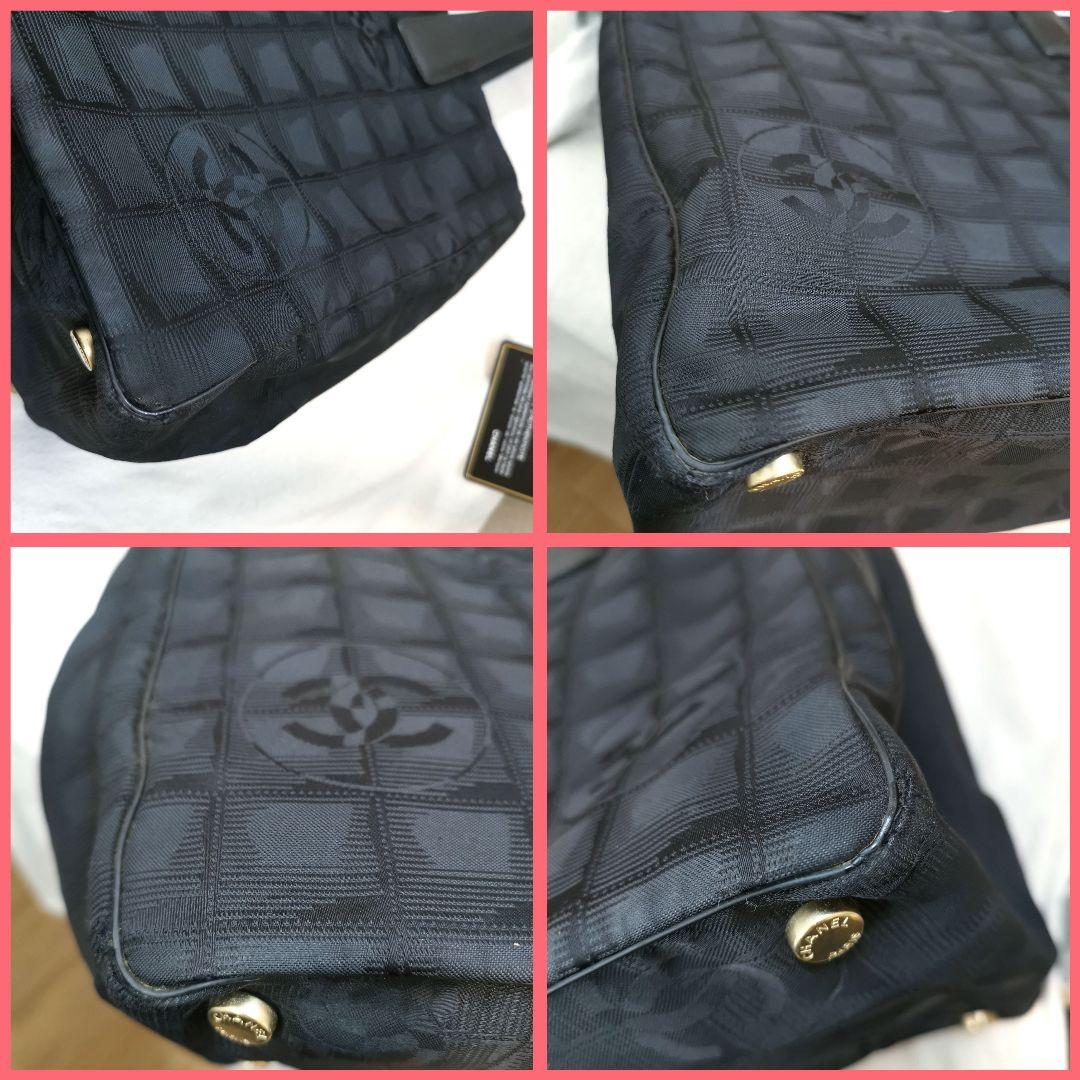 極美品】シャネルCHANELニュートラブルライン肩掛けトートバッグ黒
