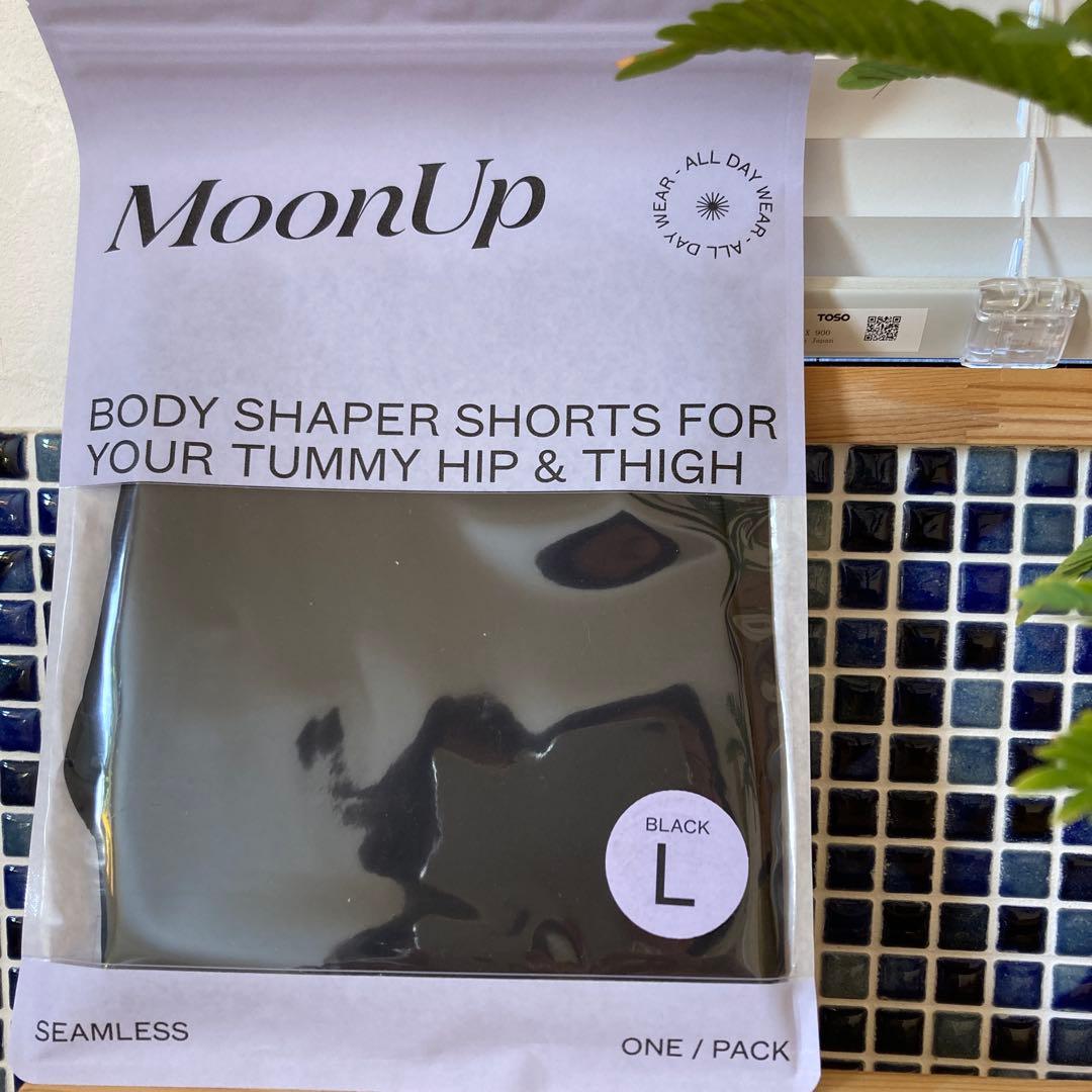 MoonUp ボディシェイパーショーツ ブラック L 1枚入り - メルカリ