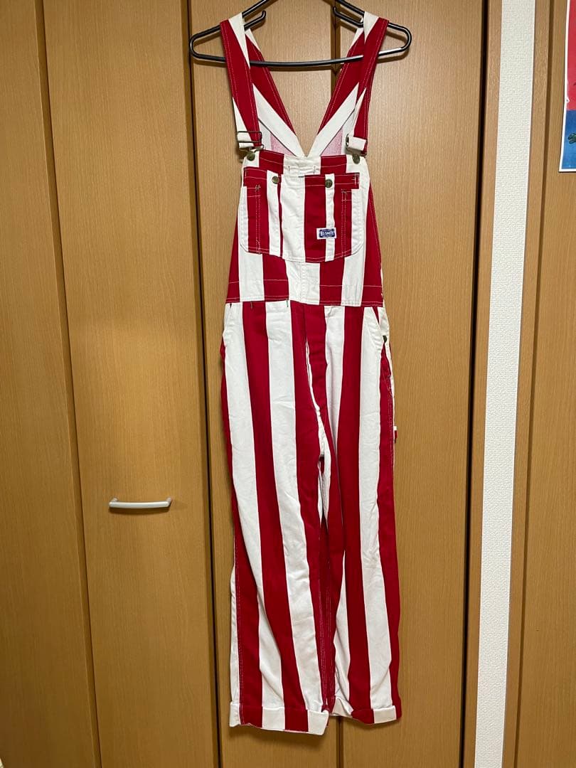70s BIG SMITH ストライプ オーバーオール 希少 70s BIG SMITH デニムオーバーオール DEAD STOCK USA製 70年代 ビ