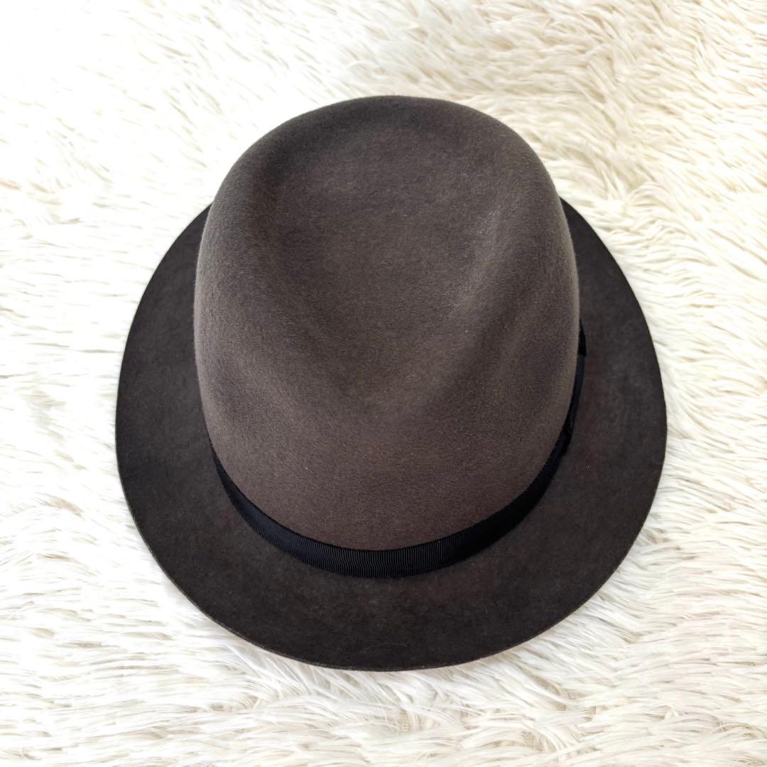 極美品】CA4LA 中折れ ウール フェルト ハット ダークブラウン - メルカリ