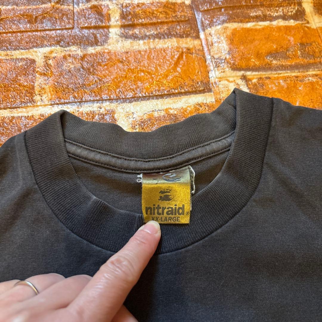 ナイトレイドnitraid】 ブラック プリント Tシャツ XL - メルカリ
