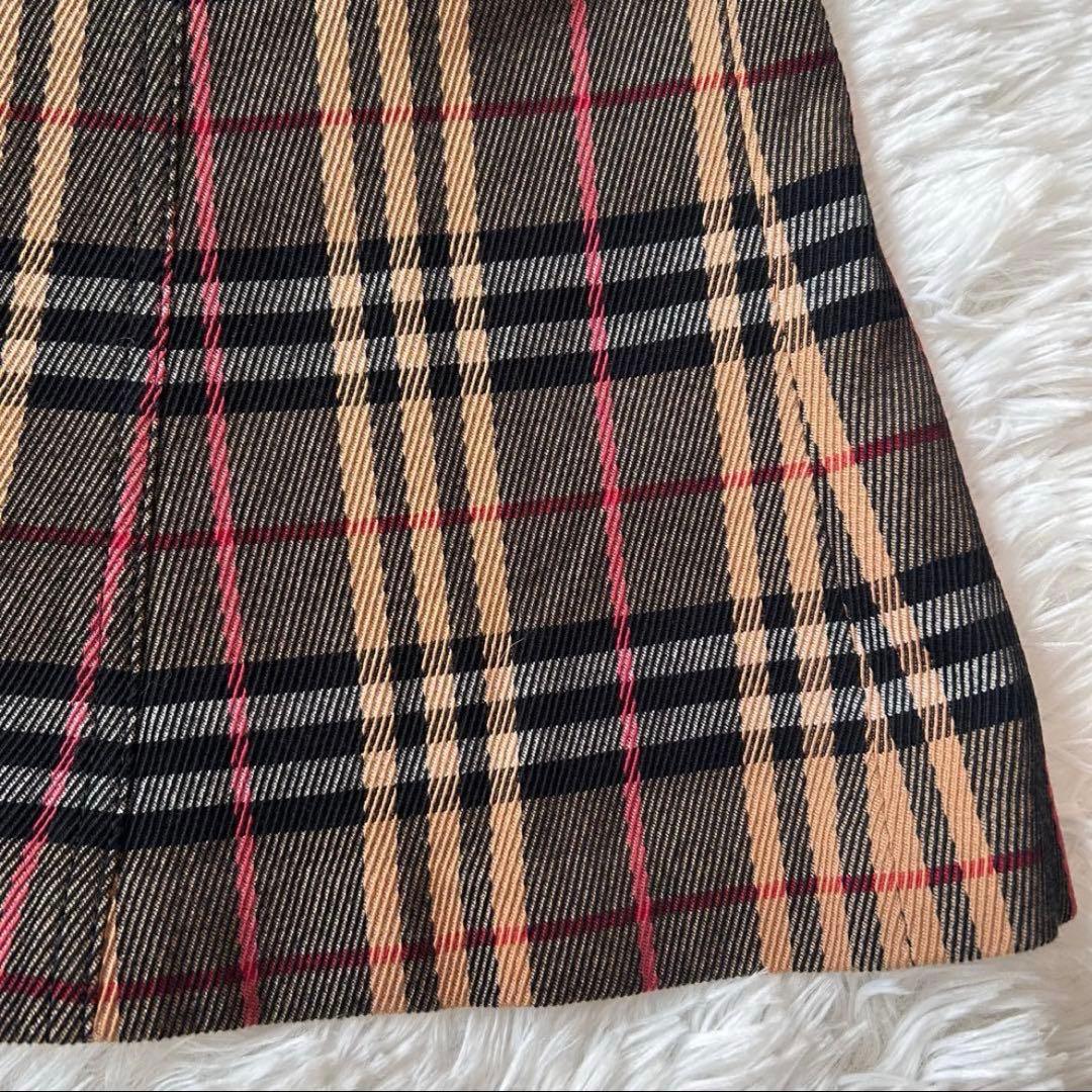 バーバリーブルーレーベルスカート ノバチェック フレア 36 Burberry