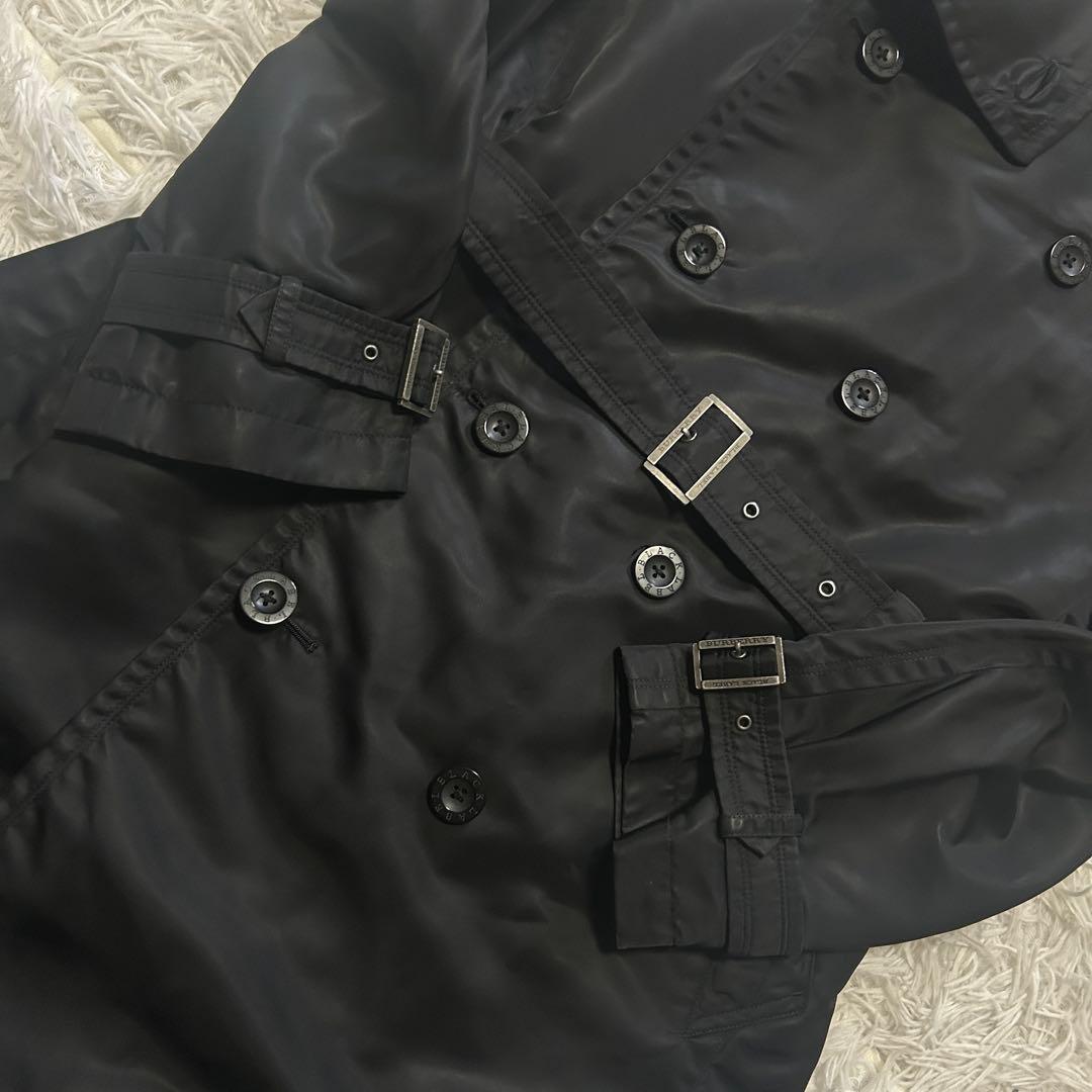 L】バーバリーブラックレーベル ライナー ベルト トレンチコート ノバ