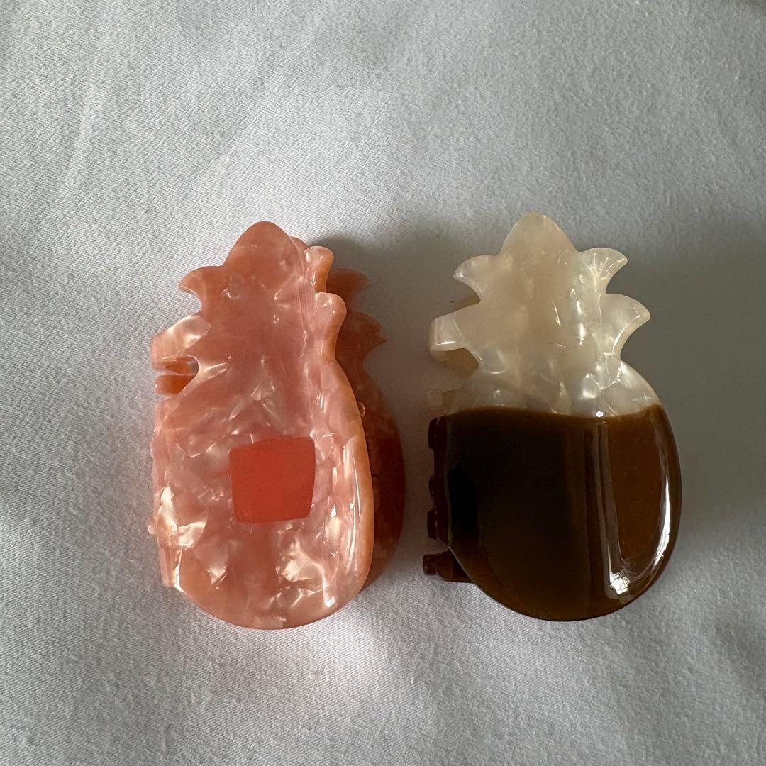 数量限定 ホノルルクッキー ヘアクリップ 2個セット ピンク ハワイ