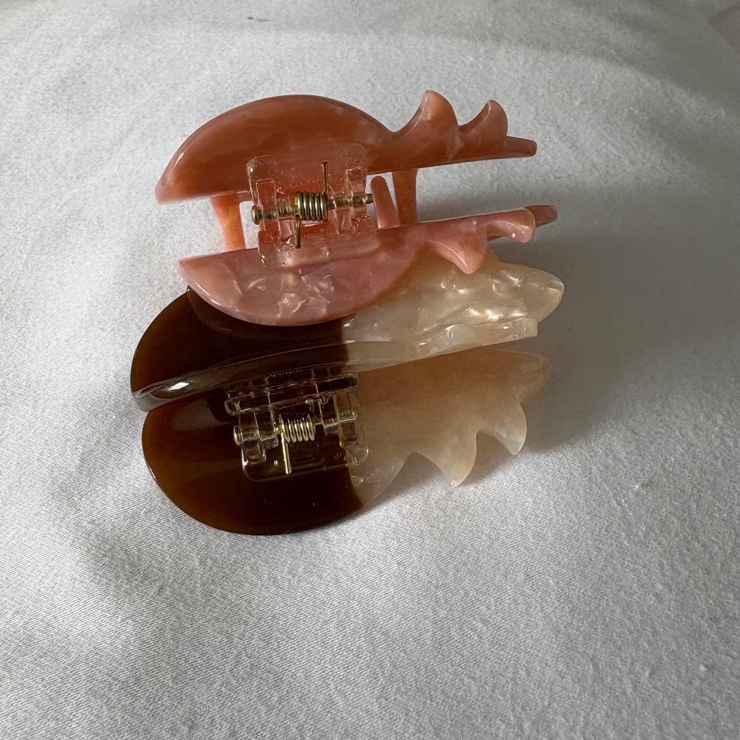 数量限定 ホノルルクッキー ヘアクリップ 2個セット ピンク ハワイ