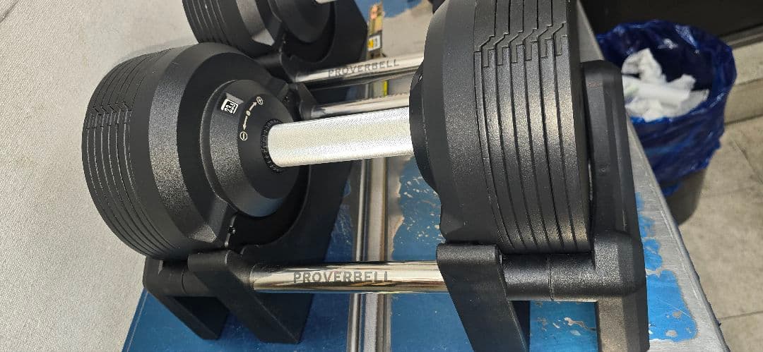 プロバーベル 可変式ダンベル ブラック 23.5kg×2 送料込み