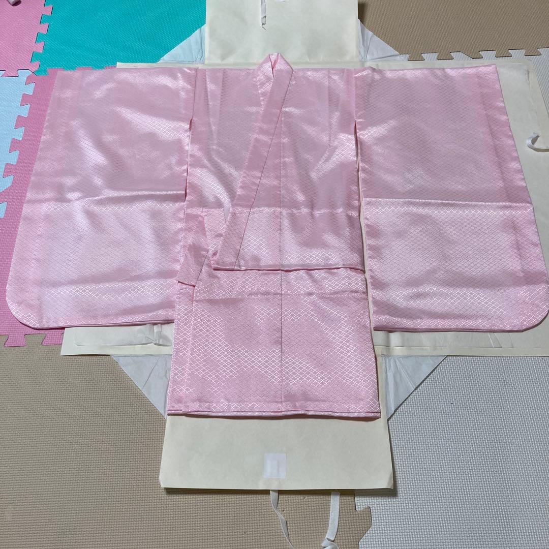 マリー様専用です！ 七五三用 赤色花柄と鞠柄の着物 長襦袢セット