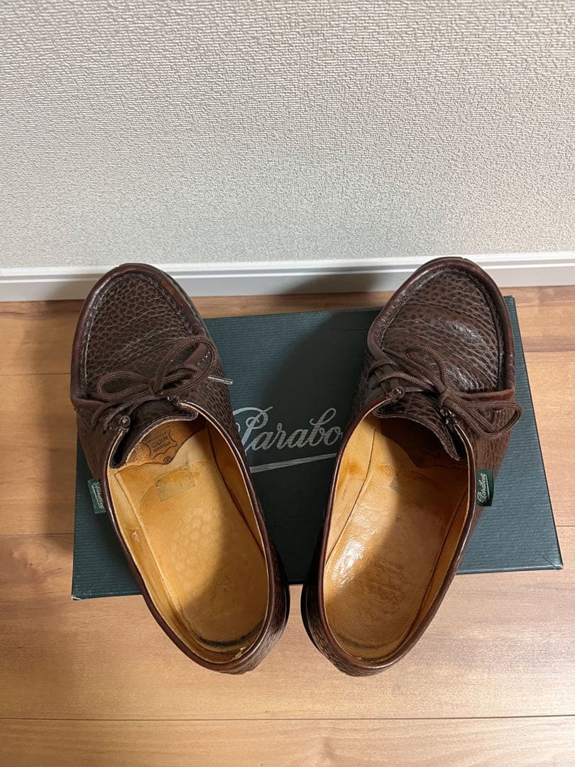 パラブーツ ミカエル グレインレザー ダークブラウン サイズ 42 - メルカリ