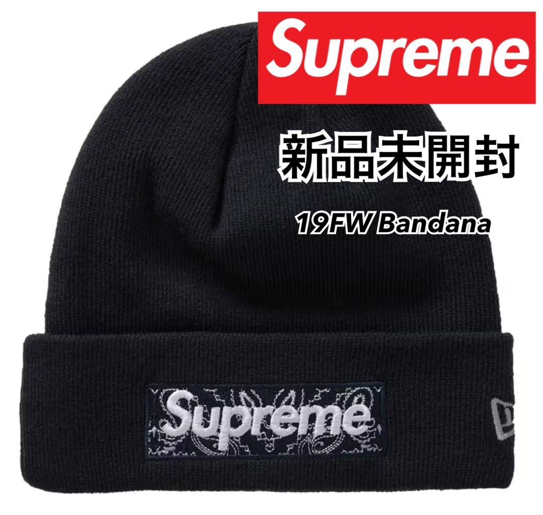 帽子 Supreme Bandana Box Logo Beanie Black s-l400.jpg
