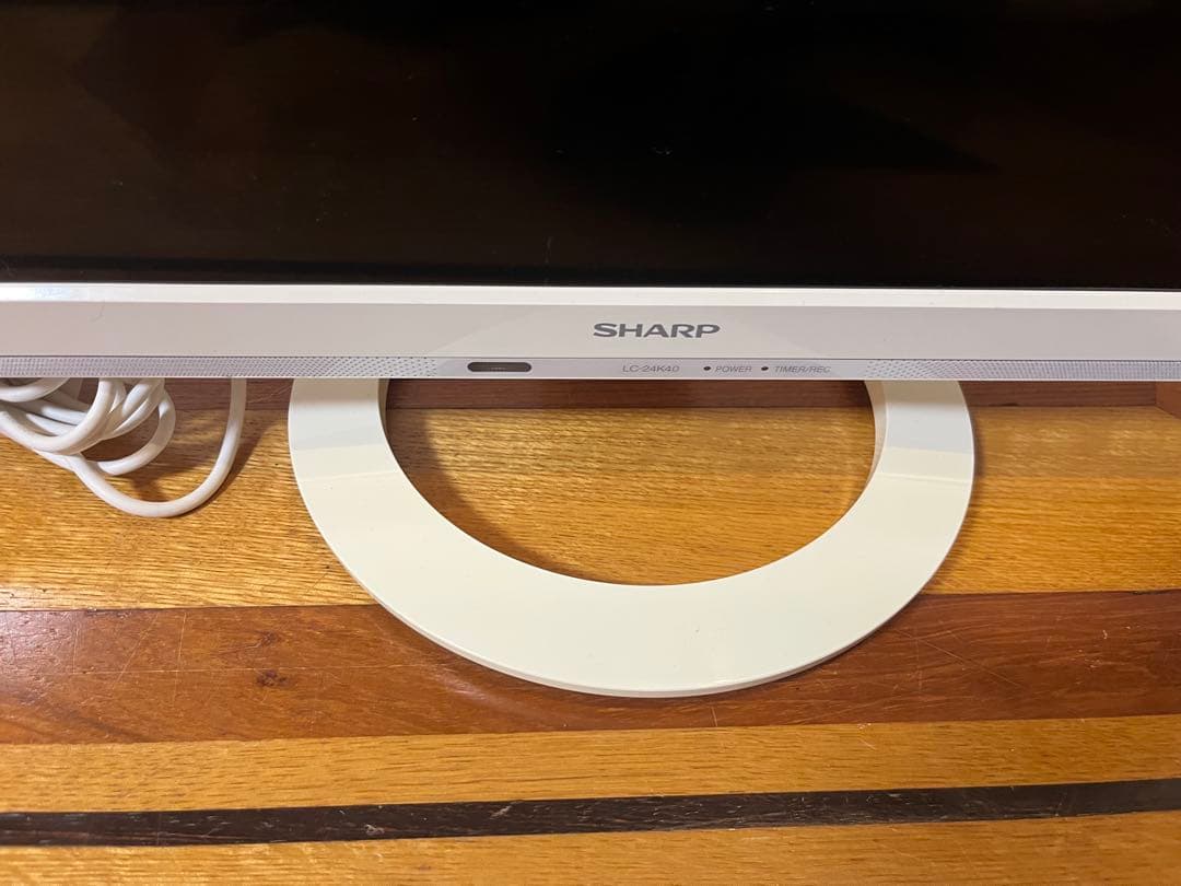 SHARP AQUOS 24型 液晶テレビ LC-24K40 ホワイト カード - メルカリ