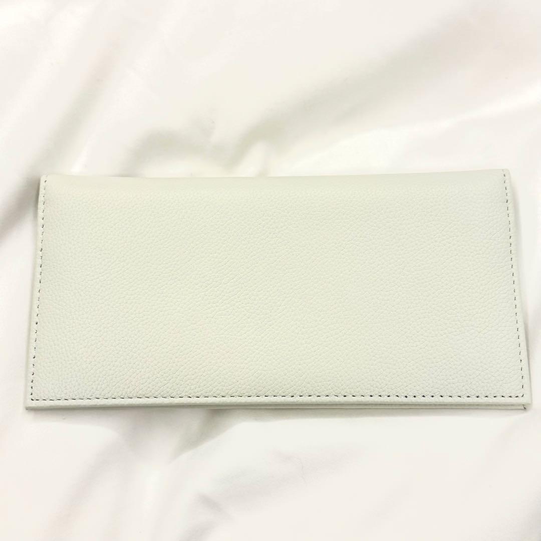 新品】皇居 財布 白 長財布 本革 - メルカリ