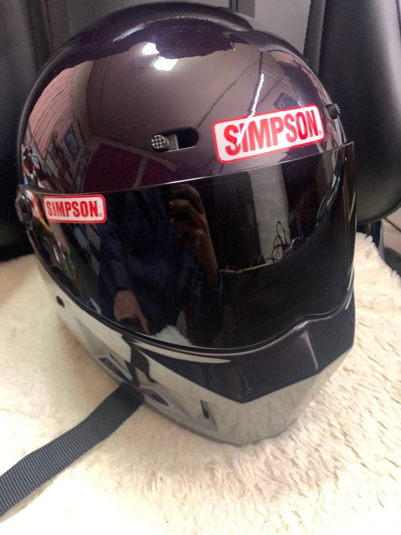 シンプソン　スーパーバンディット13 57cm 美品 SIMPSON（シンプソン） スーパーバンディット13 バイク用フルフェイス