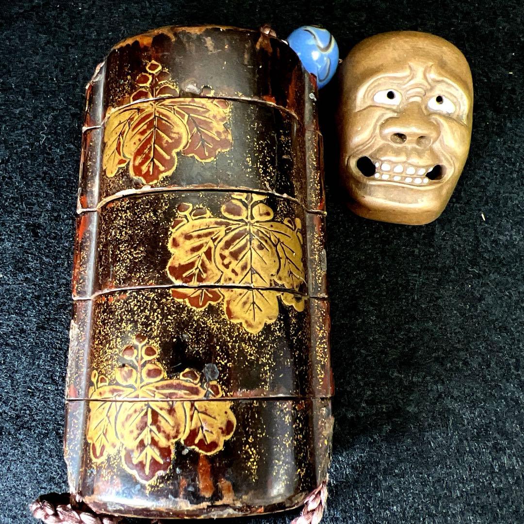 江戸時代　蒔絵五段印籠　74g 東Y7-1203☆2F 江戸時代 蒔絵五段印籠 74g 東Y7-1203☆2F - メルカリ