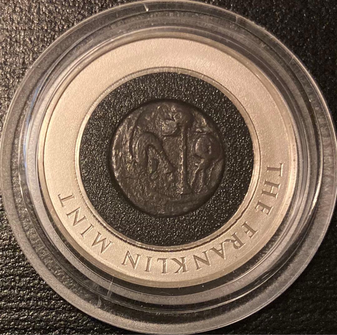 古代ローマユリウスカエサル！デナリウス銀貨/ギリシャテトラドラクマ