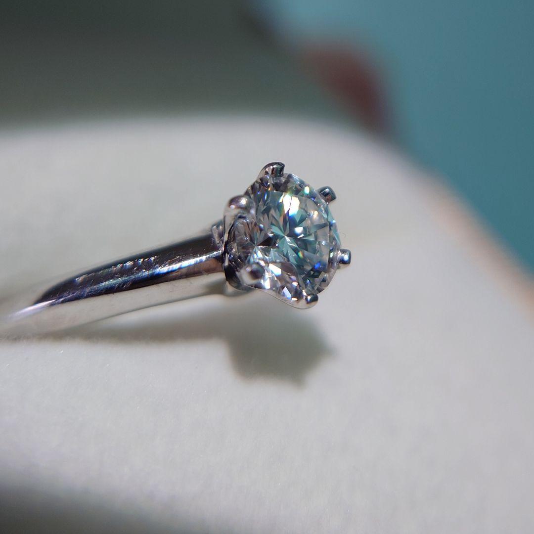 ティファニー 0.77ct IF F ダイヤモンド リング プラチナ ソリティア